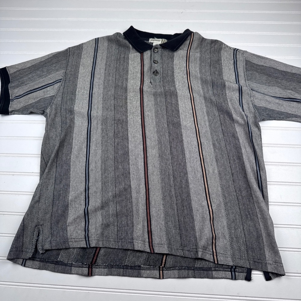 Vintage Eighteen 77 Men's Large Short Sleeve Polo 100% Cotton